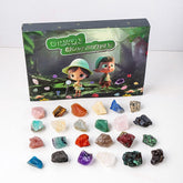 Natural crystal raw stone ore specimen 24 gift box set -20210829